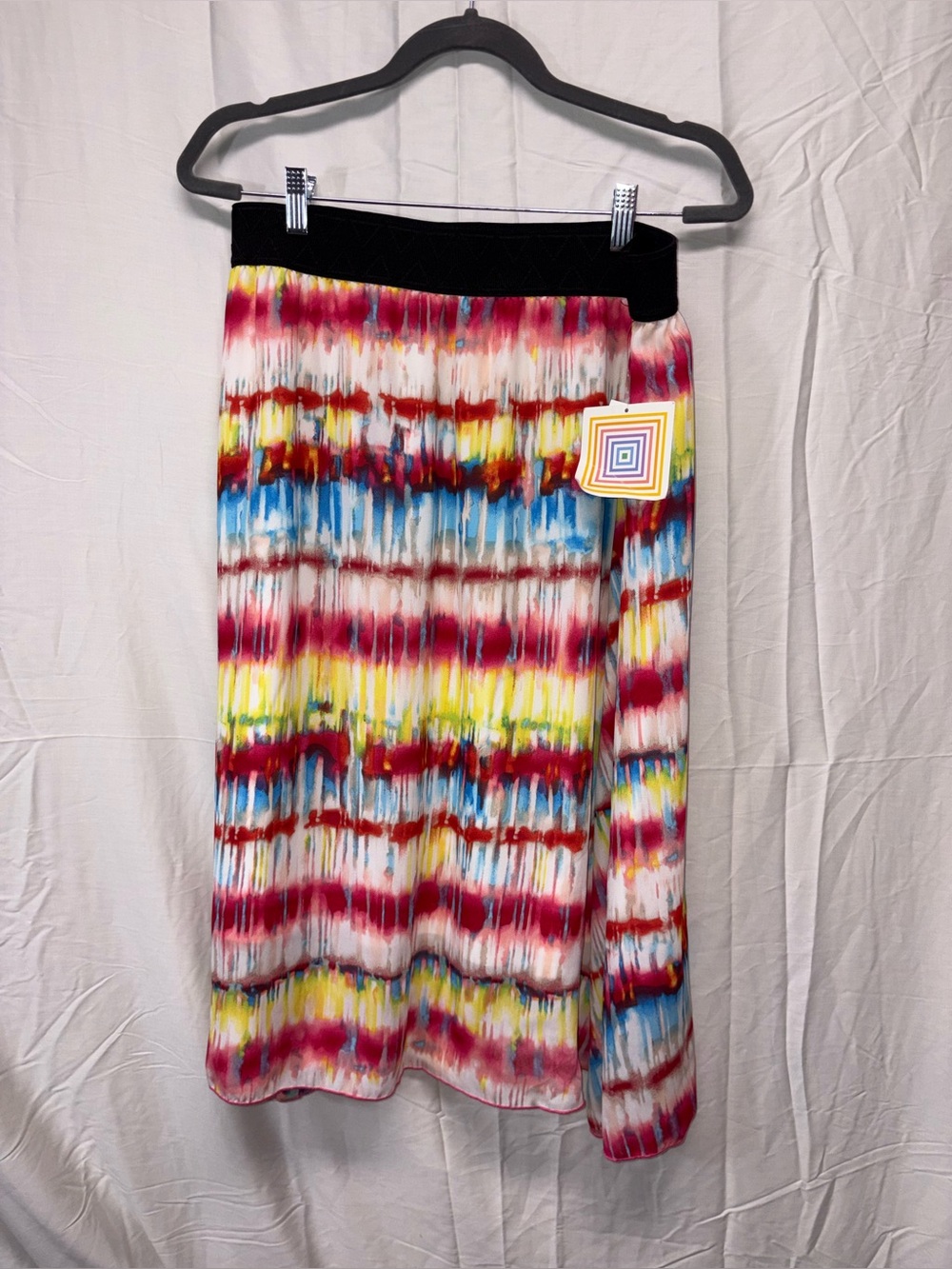Lularoe Lola Midi Tye Dye Striped Skirt NWT Size XL